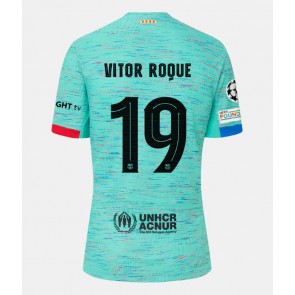 Barcelona Vitor Roque #19 Replika Tredjetrøje 2023-24 Kortærmet